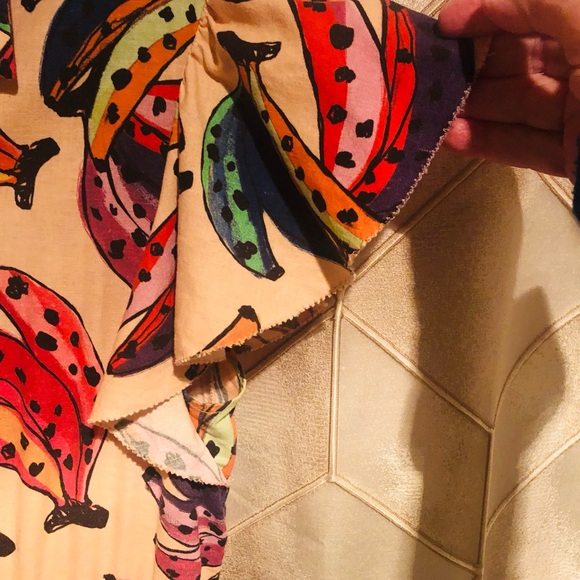 Farm Rio fun banana jumpsuit! So fun & bright! Size small - Picture 3 of 12